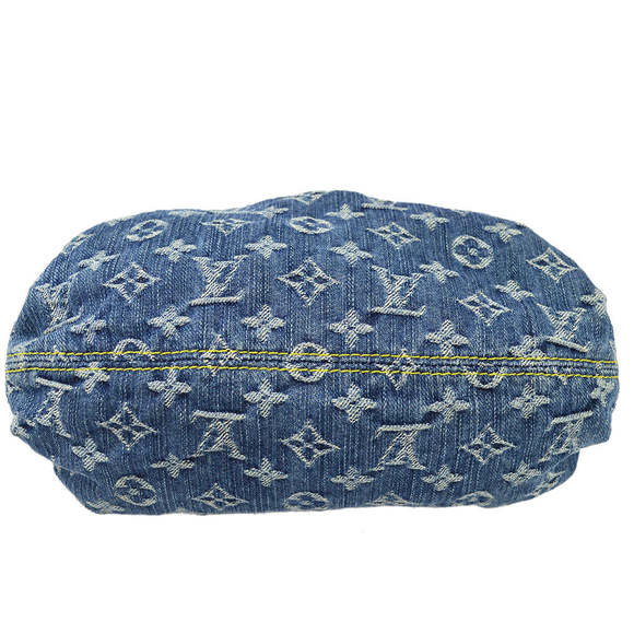 LOUIS VUITTON 2006 Blue Monogram Denim Pleaty Handbag M95020 162456 - Picture 3 of 10